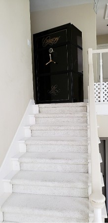 Cannon Gun Safe brought down stairs Cannon Gun Safe brought down stairs