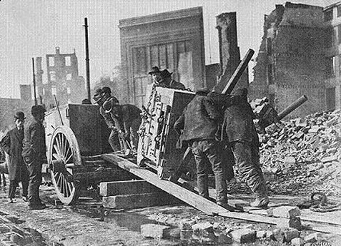 Vault Being Loaded into a Cart